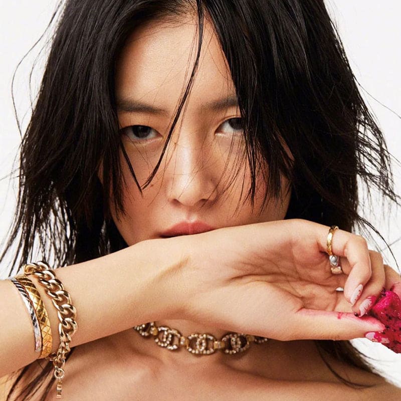 18K Rhinestone 2021  Chanel Interlocking Choker Necklace