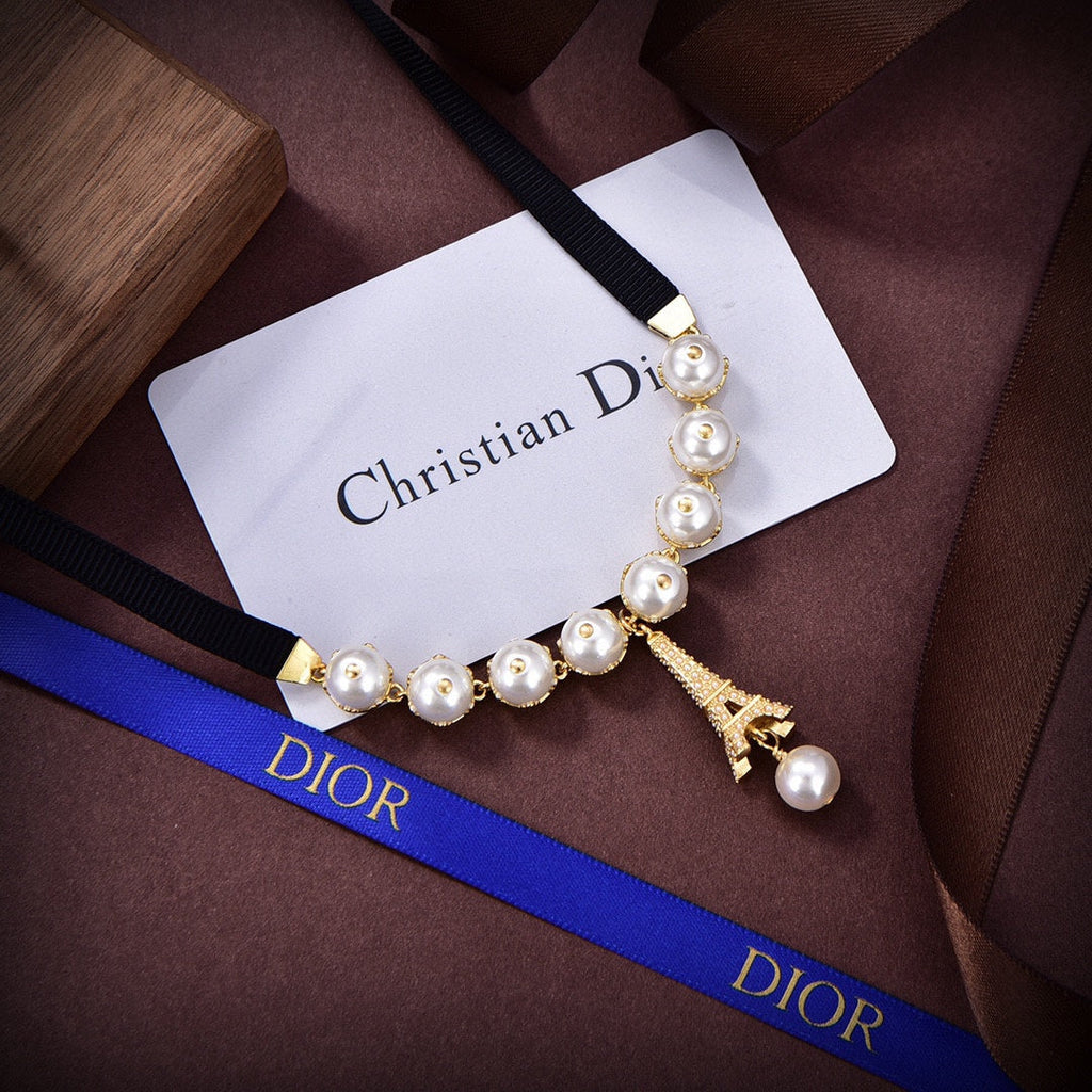 18K Dior Plan De Paris Choker Necklace