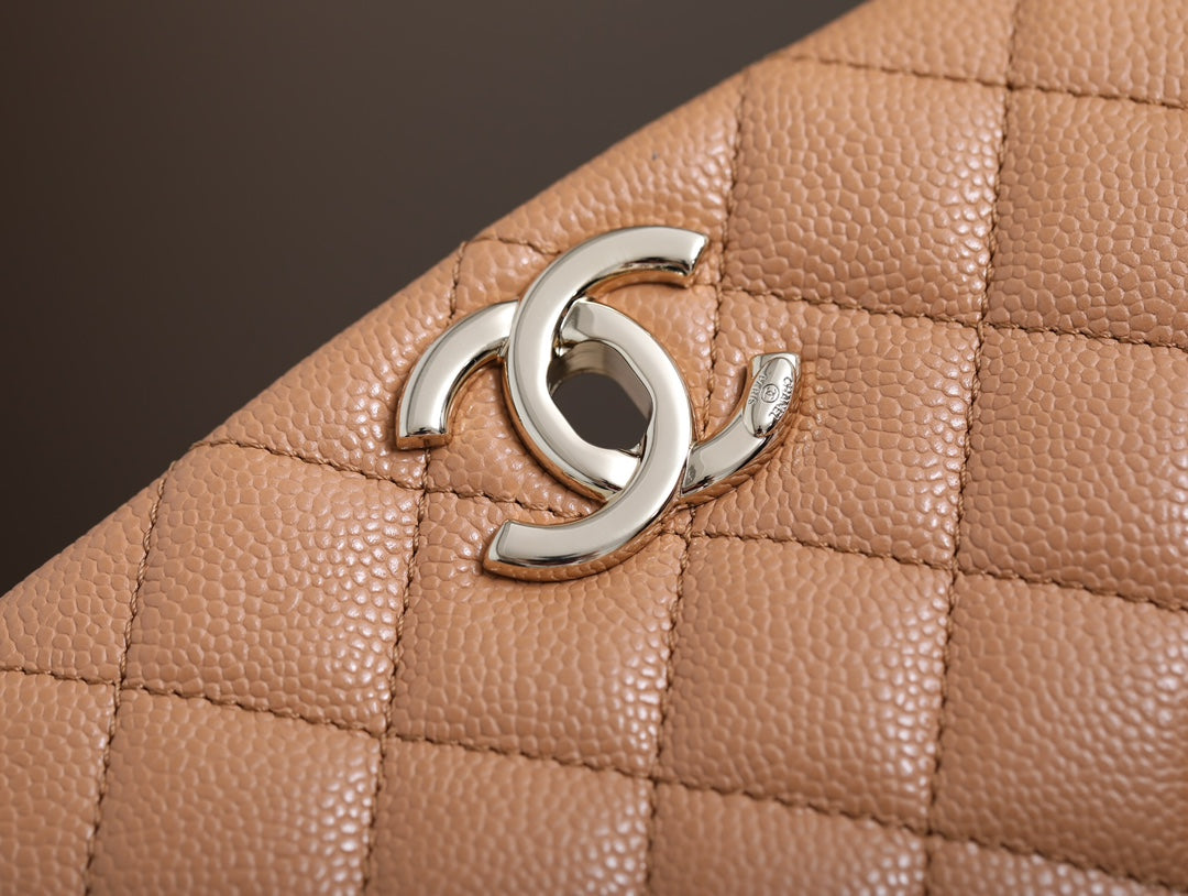 CHANEL 25S BACKPACK 21 CM IN LIGHT BROWN LAMBSKIN